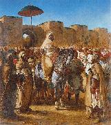 Eugene Delacroix Sultan of Morocco oil on canvas